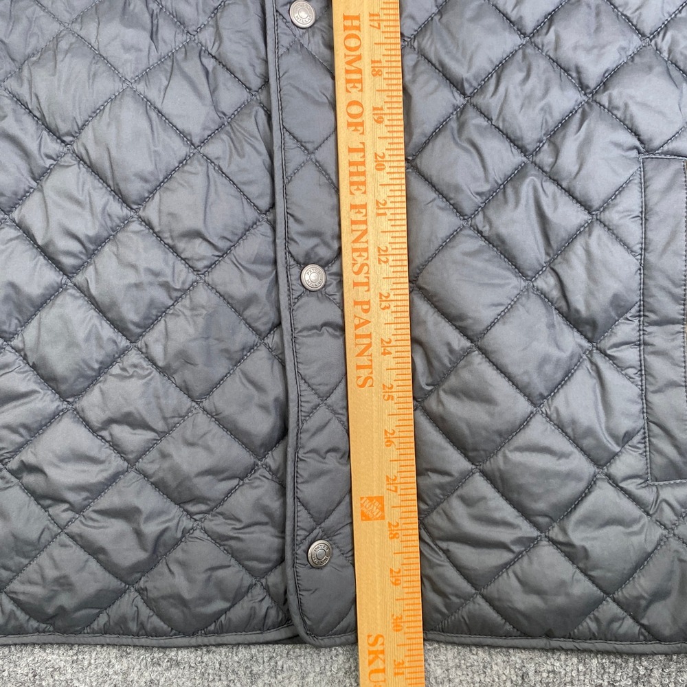 Peter Millar Suffolk Quilted Jacket Mens XXL Grey Diamond Quilt Fleece Line Coat - Picture 5 of 7